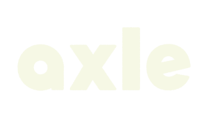 White Axle Log Wordmark